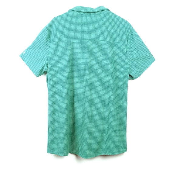 HAWALILI Top Shirt Women's Size L Blue Emerald Material Corduroy Casual - Picture 5 of 6